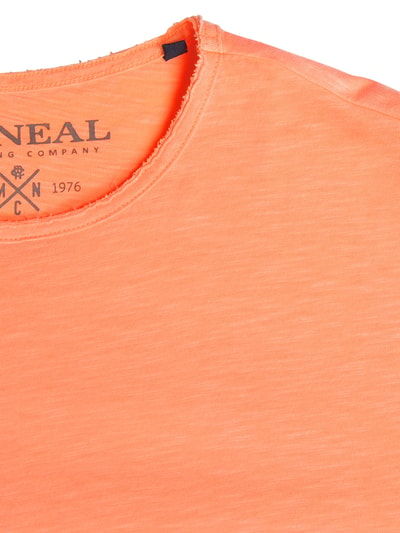 MCNEAL Regular Fit T-Shirt aus Slub Jersey Modell 'Johnny' Neon Orange 2