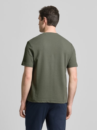 HUGO Regular Fit T-Shirt aus Baumwoll-Mix Modell 'AUSTIN' Khaki 5