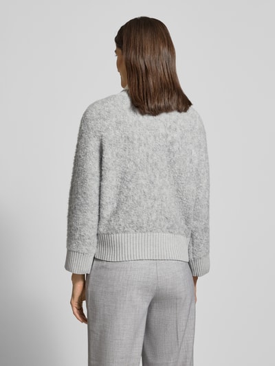 OPUS Gebreide pullover met ribboorden, model 'Pennan' Lichtgrijs gemêleerd - 5