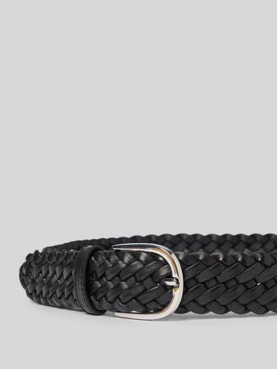 Weinmann Riem in gevlochten look met doornsluiting Zwart - 2