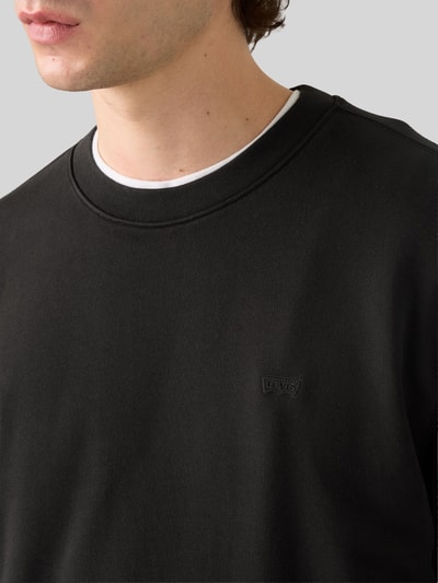 Levi's® Regular Fit Sweatshirt aus reiner Baumwolle Black 3