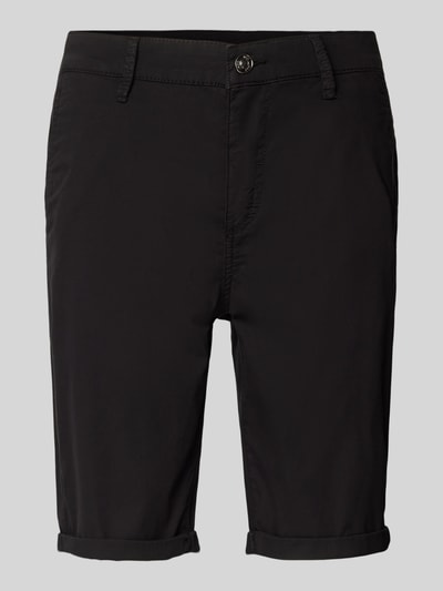 MAC Regular Fit Chino-Shorts mit Gürtelschlaufen Black 2