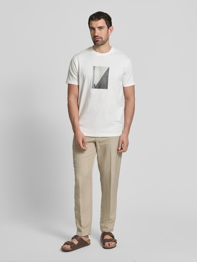 ARMANI EXCHANGE T-shirt met motiefprint Offwhite - 1