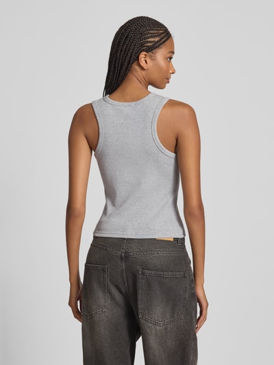 Calvin Klein Jeans Tanktop mit Label-Detail Hellgrau Melange 5