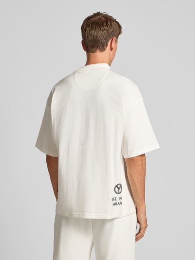 CARLO COLUCCI T-Shirt mit Label-Print Offwhite 5