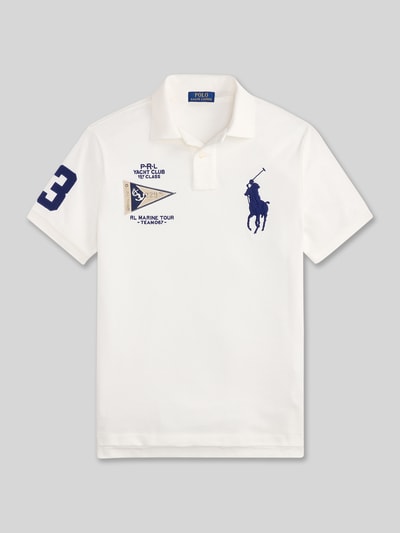 Polo Ralph Lauren Koszulka polo o kroju regular fit z czystej bawełny z haftami Biały 2