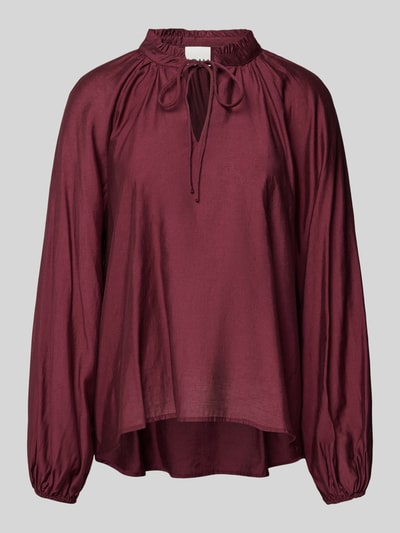 ICHI Blusenshirt mit Schlüsselloch-Ausschnitt Modell 'KARLANI' Bordeaux 2