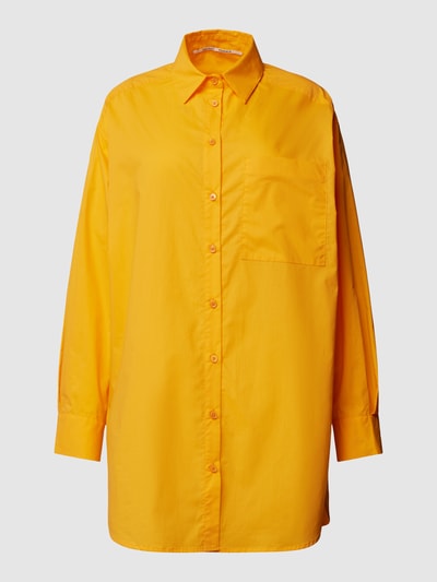 Second Female Oversized overhemdblouse met borstzak Oranje - 2