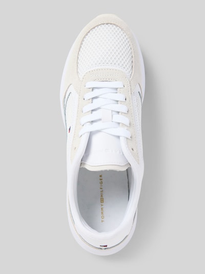 Tommy Hilfiger Low Top Sneaker mit verschiedenen Strukturen Weiss 3