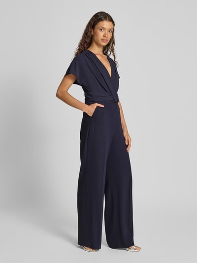 Vera Mont Jumpsuit met knoopdetail Donkerblauw - 1