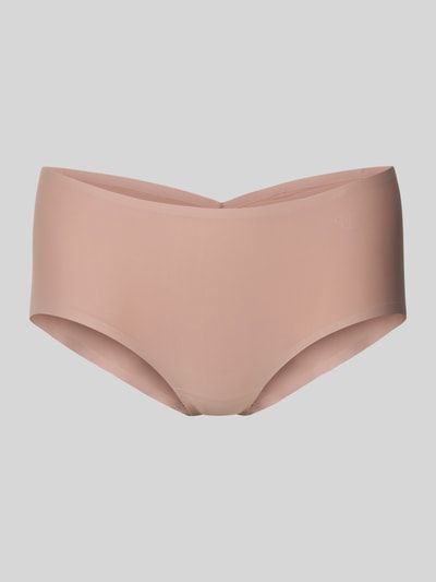 Produktfoto, jasnoróżowy damski Hipster Modell 'Body Makeup Illusion' od Triumph, elastyczna mikrofibra, nowoczesny design, maksymalne zakrycie, jedwabista faktura, przyjemne uczucie chłodu, detal z logo