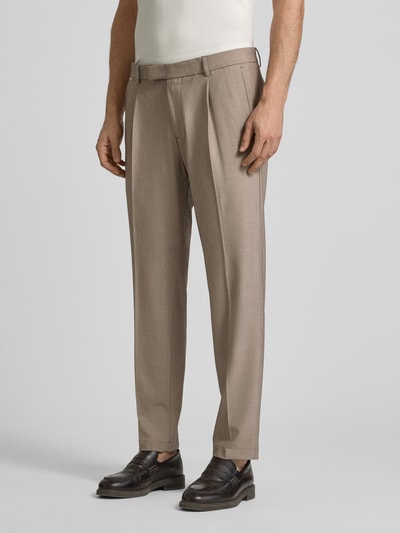 Cinque Regular fit stoffen broek met Franse steekzakken, model 'CiSalto' Beige - 4