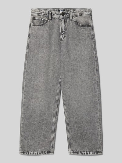 Produktfoto, szare Jeansy z wpuszczanymi kieszeniami, krój relaxed fit, wykonane z bawełny, Jeans mit Eingrifftaschen Modell 'ALEX' od JACK & JONES, szerokość w rozmiarze 140: 35 cm, długość wewnętrzna nogawki w rozmiarze 140: 60 cm