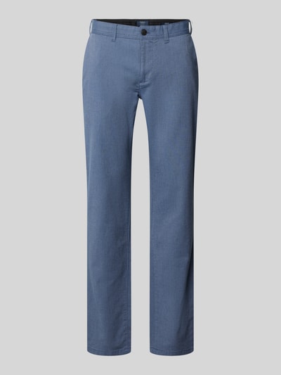 Produktfoto, Kleingemusterte Hose mit Gesäßtaschen von MCNEAL in Blau, Baumwoll-Elasthan-Mix, Slim-Fit, dezente Struktur, Herren Hose