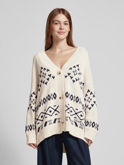 Weekend Max Mara Cardigan mit Knopfleiste Modell 'ACACIA' Offwhite 4