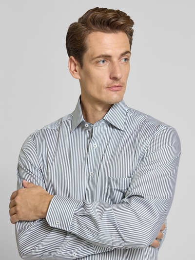 ETERNA Koszula biznesowa o kroju comfort fit z listwą guzikową Zielony 3