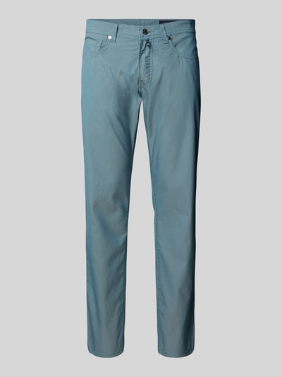 Pierre Cardin Tapered fit chino met structuurmotief, model 'Lyon' Lichtblauw - 2