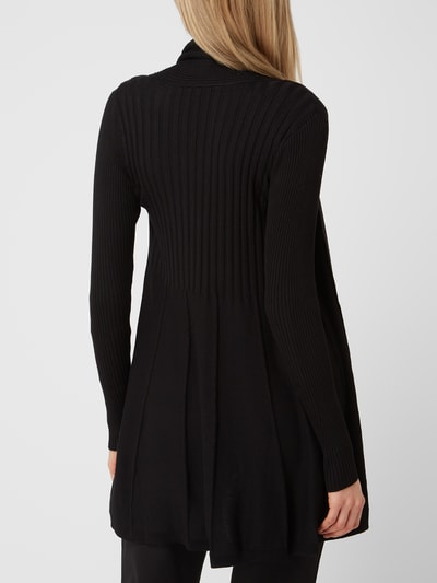 Fransa Strickjacke in Ripp-Optik Black 5