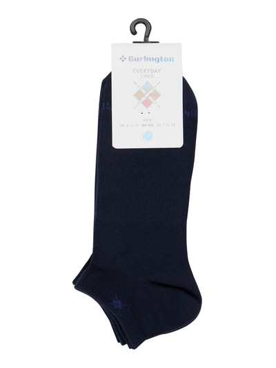 Burlington Sneakersocken mit Stretch-Anteil im 2er-Pack Modell 'Everyday' Marine 2