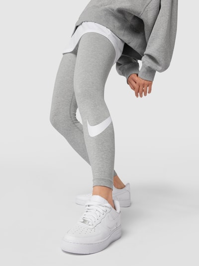 Nike Leggings mit Label-Print Hellgrau Melange 3