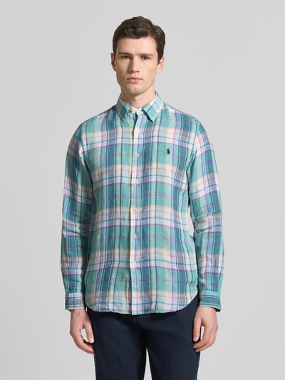 Polo Ralph Lauren Regular Fit Freizeithemd aus reinem Leinen Gruen 4