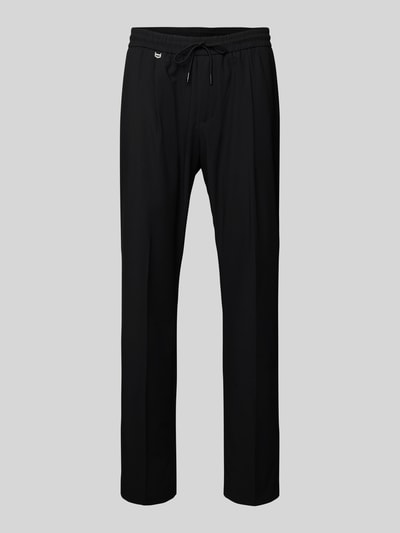 Produktfoto, Stoffen broek met viscose, los model, elastische band en tunnelkoord, steek- en achterzakken, labeldetail, Model 'NEIL' van Antony Morato