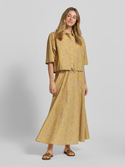 DRYKORN Overhemdblouse met tunnelkoord model 'LAINAY' Geel - 1