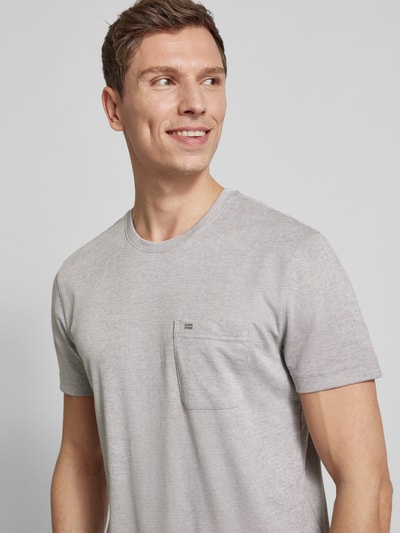 Christian Berg Men T-Shirt mit Brusttasche Mittelgrau 3