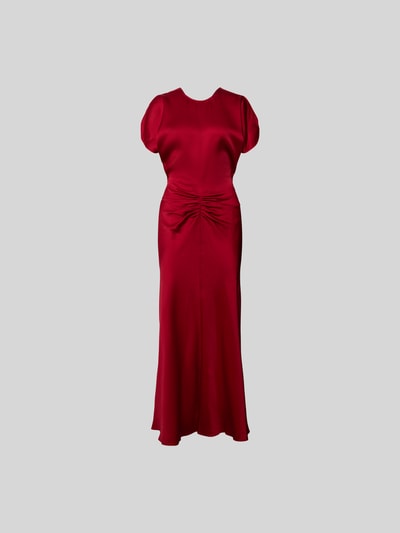 Victoria Beckham Maxikleid mit Rundhalsausschnitt Rot 2
