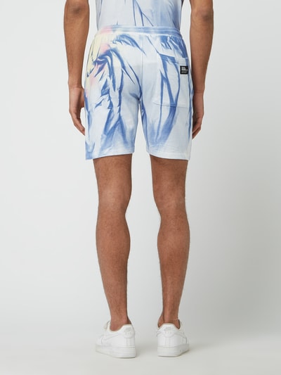 Redefined Rebel Sweatshorts in batiklook, model 'Nilan' Blauw - 5