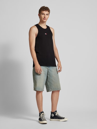 Tommy Jeans Tanktop mit Label-Badge Black 1