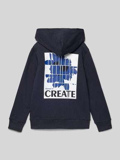 Garcia Hoodie mit Kapuze Dunkelblau 3