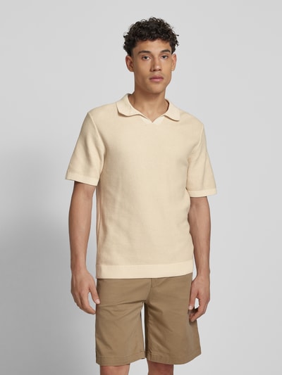Jack & Jones Relaxed Fit Poloshirt mit Label-Detail Modell 'CEASTON' Offwhite 4