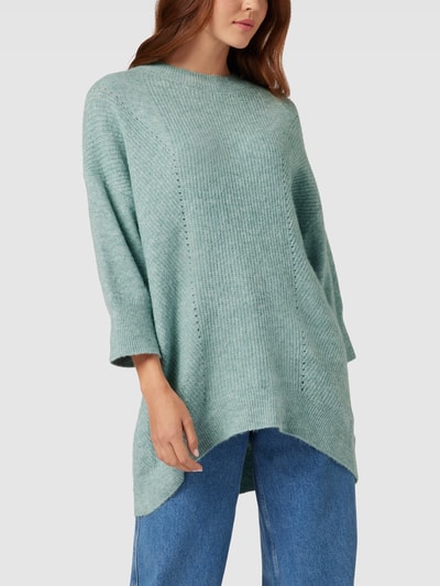 Only Oversized Strickpullover mit Strukturmuster Modell 'MARLI' Bleu 4