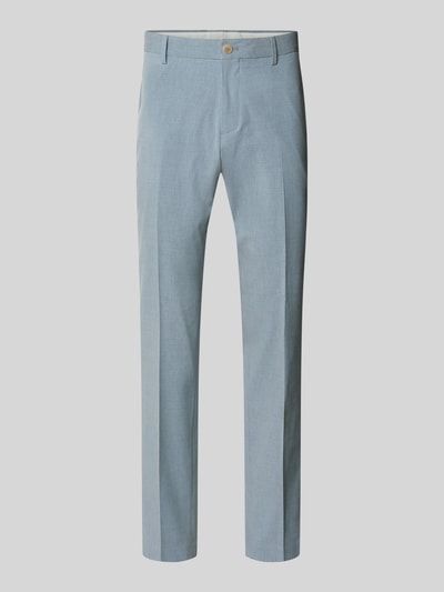Produktfoto, Regular Fit Anzughose mit Baumwoll-Viskose-Leinen-Anteil von s.Oliver BLACK LABEL, melanż, wpuszczane kieszenie, popelina, mieszanka materiałów.