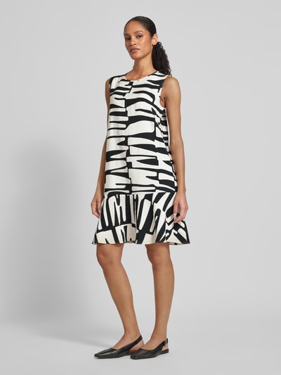 OPUS Sukienka mini z okrągłym dekoltem model ‘Wenola’ Czarny 1