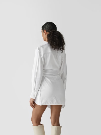 Jacquemus Knielanges Kleid in Wickel-Optik Weiß 5
