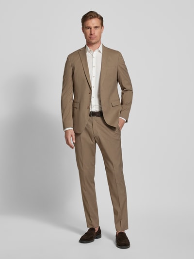 s.Oliver BLACK LABEL Shaped Fit Anzugsakko mit Viskose-Anteil Modell 'S.O PURE' Camel 1