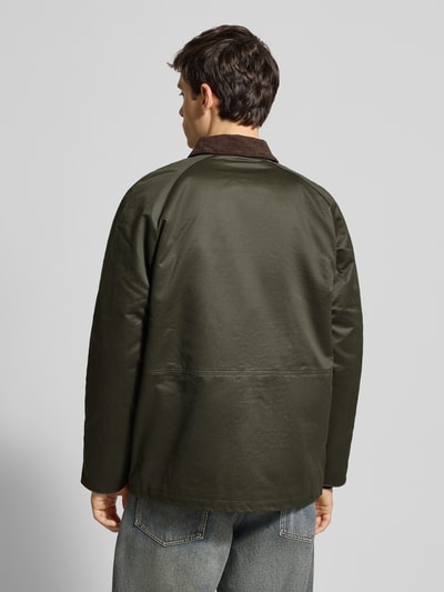 Only & Sons Bomberka o kroju regular fit z mieszanki bawełny model ‘BOB’ Oliwkowy 5
