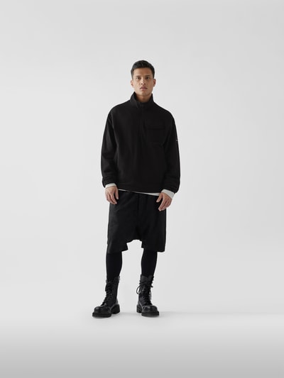 Helmut Lang Troyer mit Label-Print Schwarz 1
