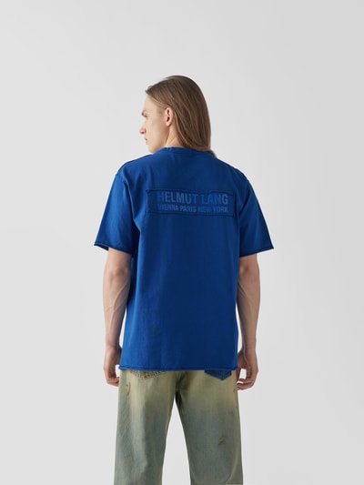 Helmut Lang T-Shirt mit Inside-Out-Nähten Royalblau 5