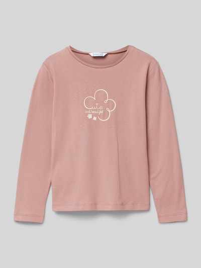 Mayoral Longsleeve mit Perlenbesatz Rose 1