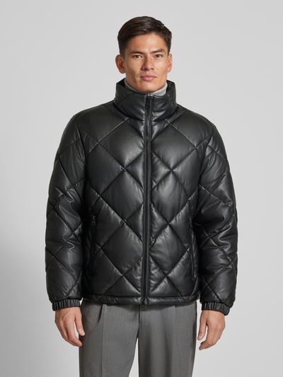 HUGO Steppjacke mit Zweiwege-Reißverschluss Modell 'Borin' Black 4