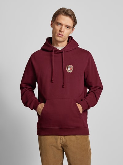 Tommy Jeans Hoodie met labelstitching Bordeaux - 4