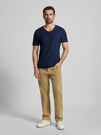 MCNEAL T-Shirt mit V-Ausschnitt Dunkelblau 1