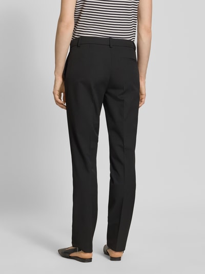 Christian Berg Woman Selection Slim fit stoffen broek met persplooien Zwart - 5