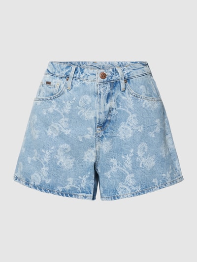 Pepe Jeans Korte jeans met all-over motief, model 'MARLY' Jeansblauw - 2