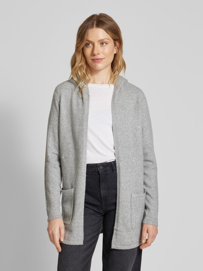 Vero Moda Cardigan mit Kapuze Modell 'DOFFY' Hellgrau Melange 4