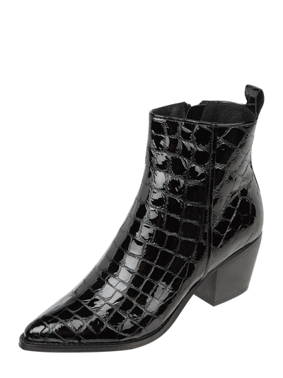 POELMAN B.V. Booties aus Leder Black 1