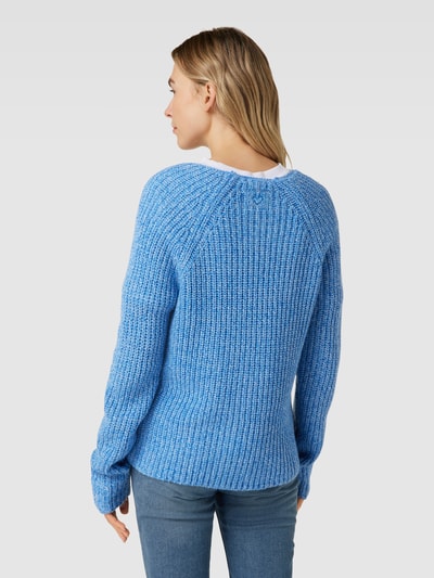 Lieblingsstück Gebreide pullover in gemêleerde look, model 'Sangi' Blauw - 5